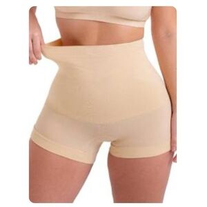 Shapermint High-Waist Shaping Shorts - Beige- XL